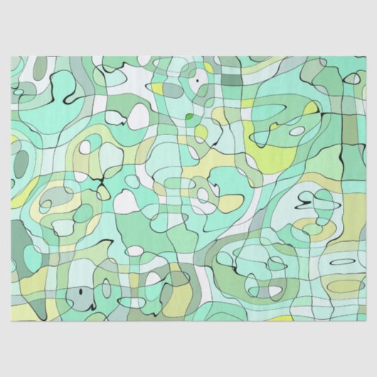 Papier de soie gribouillis vert (Recto)