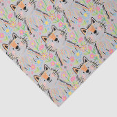 Papier de soie gris pour chat gribouillé (Détail)