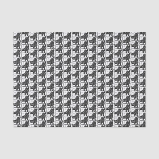 PAPIER DE SOIE HALLOWEEN CHAT NOIR (Recto)