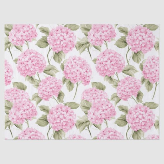 Papier de soie Hydrangea rose du Sud (Recto)