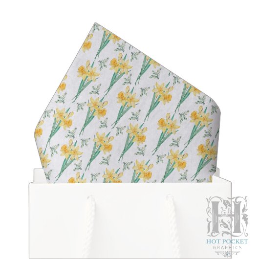 Papier de soie jonquille