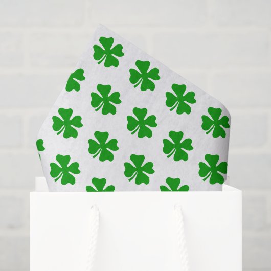 Papier de soie jour de la Saint-Patrick trèfle cha (Sac cadeau)