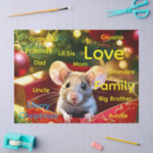 Papier de soie Joyeux Noël Souris (Artisanat)