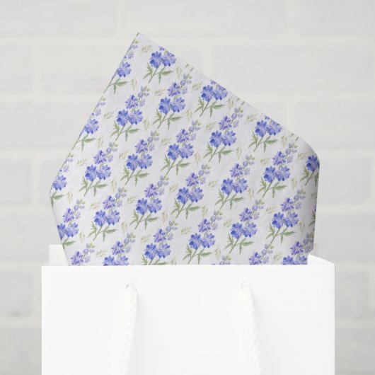 Papier de soie Larkspur (Sac cadeau)