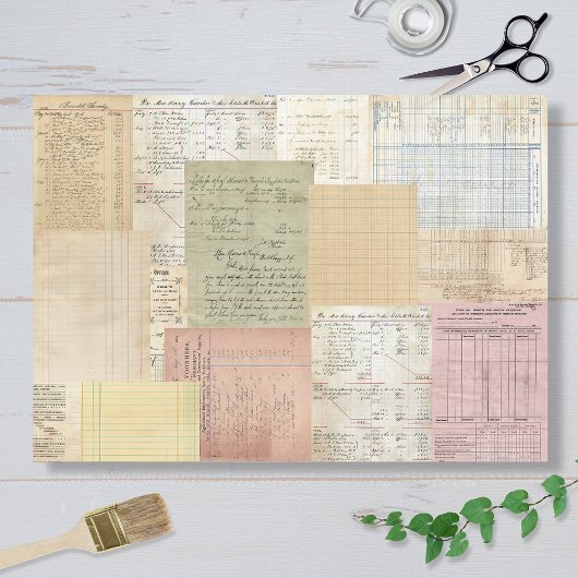 Papier de soie Lettres et Registres