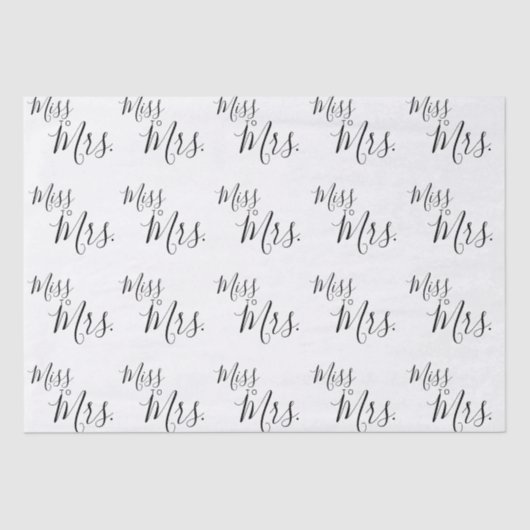 Papier de soie - Mademoiselle à Madame (Recto)