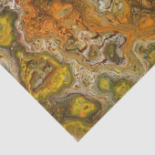 Papier de soie marbré ton terre (Détail)