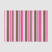 Papier de soie marron et rose rayé (Recto)