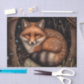 Papier de soie Midnight Fox (Artisanat)