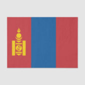 papier de soie Mongolie, papier de soie Drapeau de (Recto)