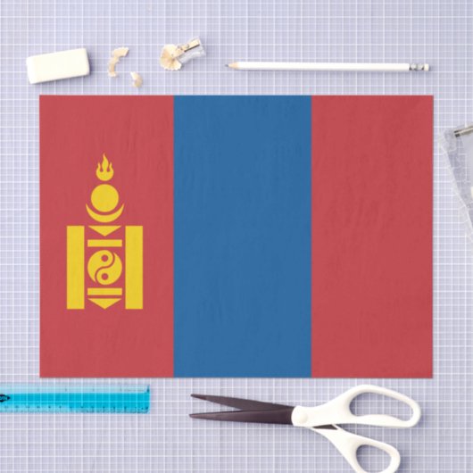 papier de soie Mongolie, papier de soie Drapeau de (Artisanat)