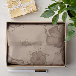 Papier de soie monochrome FTF dans des tons terre