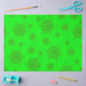 Papier de soie monochrome FTF en vert (Artisanat)
