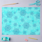 Papier de soie monochrome FTF sarcelle (Artisanat)