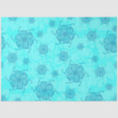 Papier de soie monochrome FTF sarcelle (Recto)