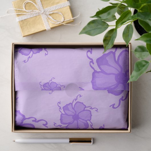 Papier de soie monochrome FTF violet (Cadeau)
