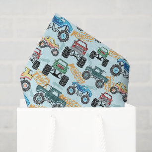 Papier de soie Monster Truck, Grande roue découpée