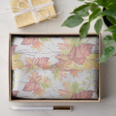 Papier de soie motif feuilles d'érable d'automne (Cadeau)