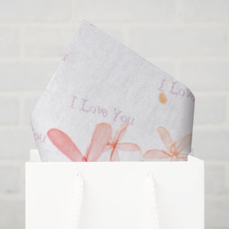 Papier de soie " motif Posie blanche"