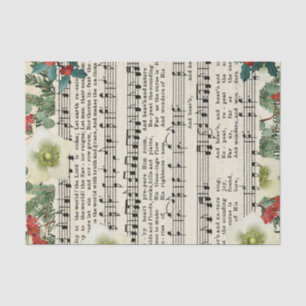 Papier de soie musique de feuille religieuse de No