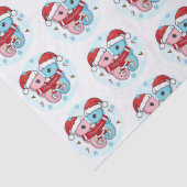 Papier de soie Noël de jolis hippocampes (Détail)