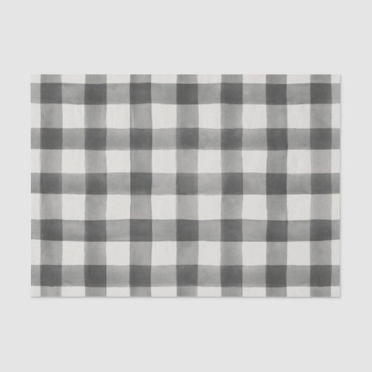 Papier de soie noir et blanc de ferme de Buffalo (Recto)