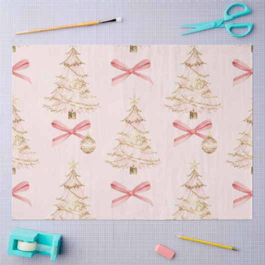 Papier de soie or rose (Artisanat)