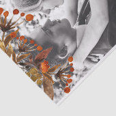 Papier de soie orange brun superposition Ajoutez v (Détail)