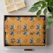 Papier de soie Orange Pugs And Paws (Cadeau)
