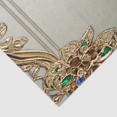 Papier de soie orné doré élégant (Détail)