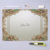 Papier de soie orné or élégant (Artisanat)