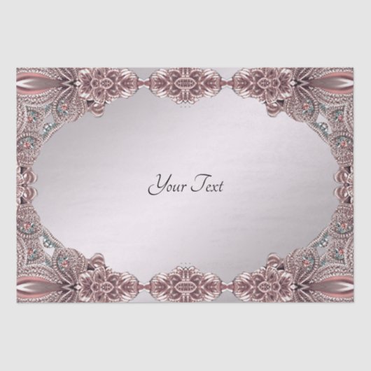 Papier de soie ornemental rose (Recto)