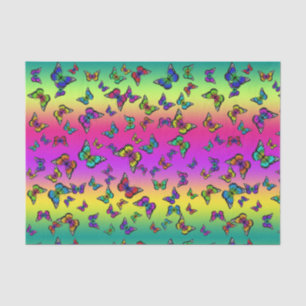 Papier de soie papillon coloré