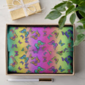 Papier de soie papillon coloré (Cadeau)