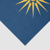 Papier de soie patriotique avec drapeau de Macédoi (Détail)
