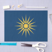 Papier de soie patriotique avec drapeau de Macédoi (Artisanat)
