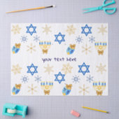 Papier de soie personnalisable d'hiver Hanukkah (Artisanat)