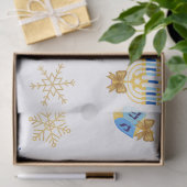 Papier de soie personnalisable d'hiver Hanukkah (Cadeau)