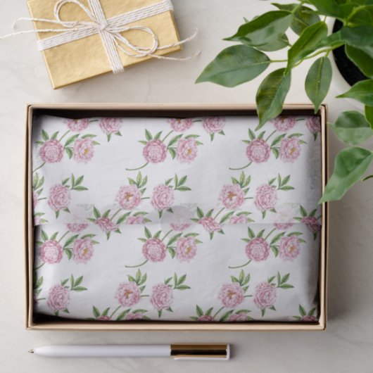 Papier de soie Pivoine (Cadeau)