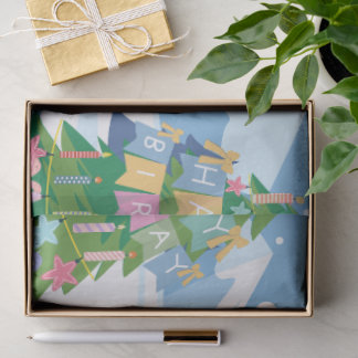 Papier de soie pour anniversaire de Noël 25 décemb