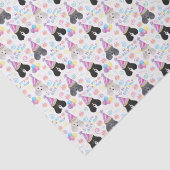 Papier de soie pour chien parti-caniche (Détail)