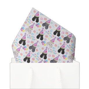 Papier de soie pour chien parti-caniche