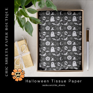 Papier de soie pour emballage cadeau Halloween