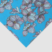 Papier de soie pour fête - Delphiniums abstraits (Détail)