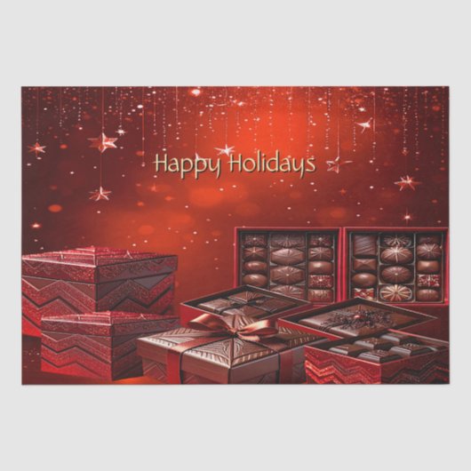 Papier de soie pour fêtes de chocolat (Recto)