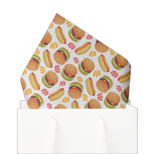 Papier de soie pour hamburgers et hot dogs