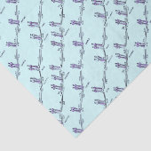 Papier de soie pour leçons de danse (Bleu) (Détail)
