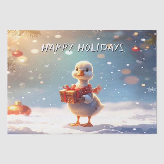 Papier de soie pour les fêtes de Petit Canard (Recto)