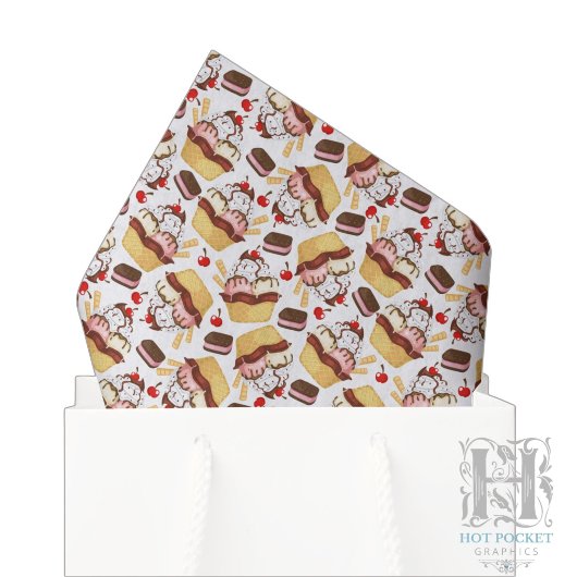 Papier de soie pour sundae de glace
