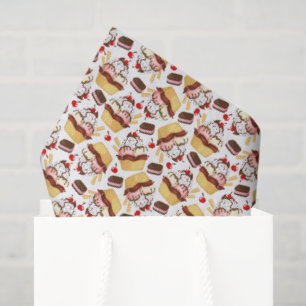 Papier de soie pour sundae de glace